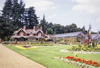 Königliches Anwesen Haus und Gärten, Sandringham, Norfolk, England, UK Juli 1970