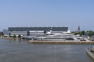 Oceanco shipyard in Alblasserdam, specialising in the construction of mega yachts, luxury yachts,
