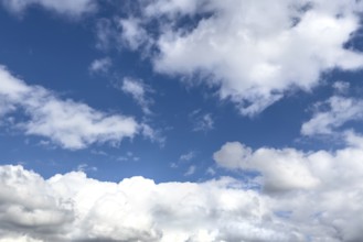 White clouds Stratocumulus on overcast sky, international