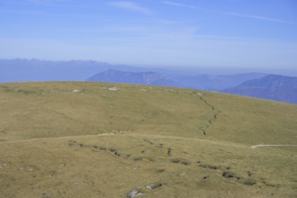 Trenches from the 1st World War, summit of Monte Fior, Foza, province of Vicenza, Italy