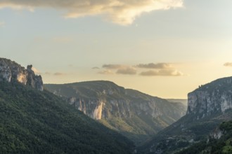 Jonte Gorges in the Cevennes National Park. Unesco World Heritage. Le Truel, Lozere, Aveyron,