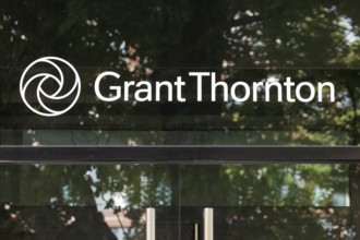 Grant Thornton AG, logo at the Düsseldorf branch, auditing company, management consultancy, North