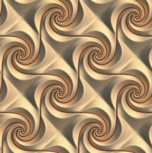 A high-quality image of a seamless pattern featuring 3D geometric designs that mimic the flowing