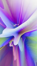 Experience a stunning display of holographic art featuring vibrant 3D extrusions. This image