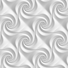 Geometric 3d illustration featuring seamless swirl patterns, ideal for wallpapers and design