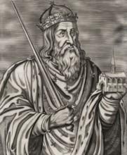 Clovis, Chlodovechus, Chlodwig I., Chlodowech, 466-511, King of the Franks of the Merovingian