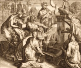 Solomon's Idolatry, Old Testament, by Julius Schnorr von Carolsfeld
