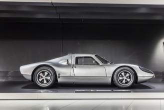 Porsche Museum Stuttgart-Zuffenhausen. Porsche 904 Carrera GTS from 1963. The automotive museum of
