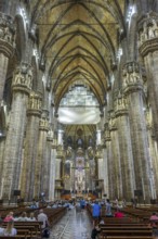 Milan Cathedral from inside the church, Milan, Italy