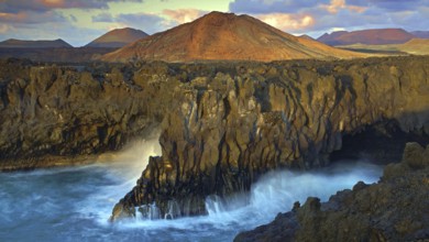 Europe, Canary Islands, Lanzarote, Rocky Coast, Los Hervideros