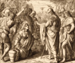 David and Abigail, Old Testament, by Julius Schnorr von Carolsfeld