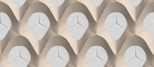 3D background of black with pink dots in the form of hexagon tiles volumetric shape of leather.