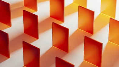 Colorful transparent crystals stand in an intricate pattern, reflecting light and casting vivid