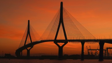 Europe, Spain, Cadiz, road bridge, Puente de la Constitucion de 1812, Cadiz, Spain
