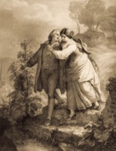 Hermann and Dorothea, an epic poem by Johann Wolfgang von Goethe, after Wilhelm von Kaulbach