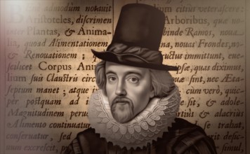 Portrait of Sir Francis Bacon, 1561 - 1626, English lawyer, statesman, essayist, historian,