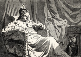 ACT V., SCENE I., Thoas, scene from Iphigenia in Tauris, Johann Wolfgang von Goethe