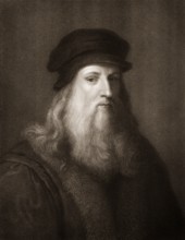 Leonardo da Vinci, 1452 - 1519, Italian painter, sculptor, architect and engineer, Leonardo da