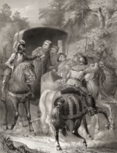 Martin Luther's abduction to the Wartburg castle, Germany, 1521