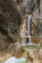 Heckenbach waterfall, The dripping eye of nature, Kochel am See, Bavaria, Germany