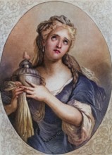 Adrienne Lecouvreur, 1692-1730, French actress. Photo etching after the painting by Coypel,