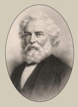 Henry Wadsworth Longfellow, 1807 – 1882, American poet, digitally edited