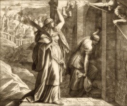 Judith Returns to Bethulia, Old Testament, by Julius Schnorr von Carolsfeld