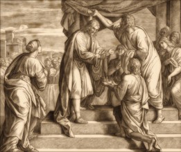 Samuel Anoints David, Old Testament, by Julius Schnorr von Carolsfeld