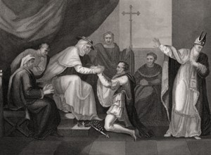 King John I, or John Lackland 's submission to King Richard the Lionheart, 12th Century