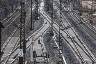The Hanover–Würzburg high-speed railway, Nörten-Hardenberg, district of Northeim, Lower Saxony,