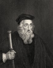 John Wycliffe oder Doctor evangelicus, 1330 - 1384, englischer Philosoph, Theologe und