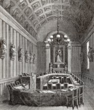 Conference hall, Académie Française, Paris, France, 19th century