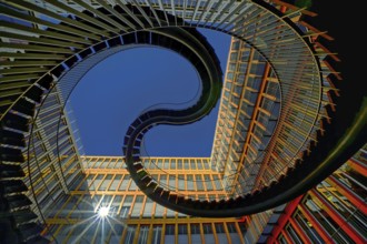 Germany, Munich, University, Endless Stairs, Endless Stairs, Endless Stairs, Munich, Bavaria,