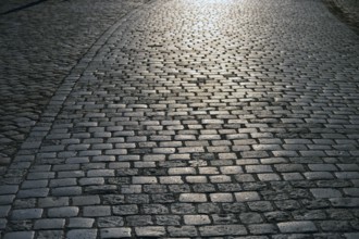 Paved street in Gegenlicht, Bavaria, Germany