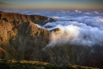 Portugal, Madeira, Pico do Ariero, mountains, mountain peak, viewpoint