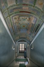 Staircase in the Villa del Principe, Palazzo di Andrea Doria, Piazza dei Principe, Genoa. Italy