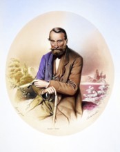 Josef Matthäus Graf Thun Hohenstein (1794-1868) Politician, Historical, digitally restored