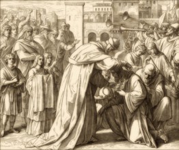 Simon Maccabee Made High Priest, Old Testament, by Julius Schnorr von Carolsfeld