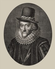 Portrait of Sir Francis Bacon, Baron Baco of Verulam, 1561 - 1626, English lawyer, statesman,