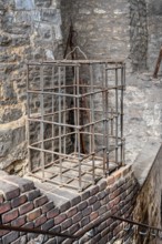 Prague Castle, Medieval metal Torture cage in the Daliborka tower, Prague, Czech Republic