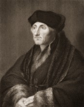 Erasmus Desiderius von Rotterdam, 1465 - 1536, a Dutch humanist, theologian, philosopher, scholar