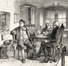 Scene from HERMANN AND DOROTHEA, an epic poem by Johann Wolfgang von Goethe