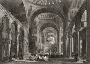 Saint Mark's Basilica, Venice, Italy, 19th century