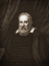 Galileo Galilei, 1564 - 1642, an Italian philosopher, mathematician, physicist and astronomer,