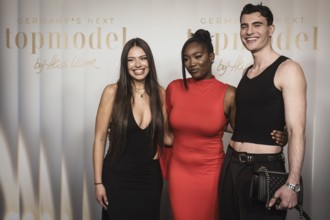 Xenia Tsilikova, Lydwine Nitidem and Frieder Sell at the preview of the 21st season Germany s Next