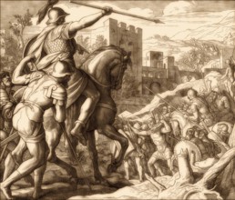 Fall of Ai, Old Testament, by Julius Schnorr von Carolsfeld, 1860