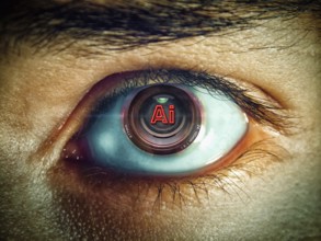 Symbolic photo, AI and AI idealized as perfection of the future, ChatGBT, AI, OpenAI, chatbot,