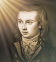 Portrait of Georg Philipp Friedrich Freiherr von Hardenberg, pseudonym and pen name Novalis, 1772 -