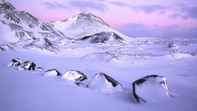 Iceland, winter landscape, Europe, Reykjavik