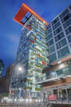 Innside Hotel by night, Düsseldorf, Germany